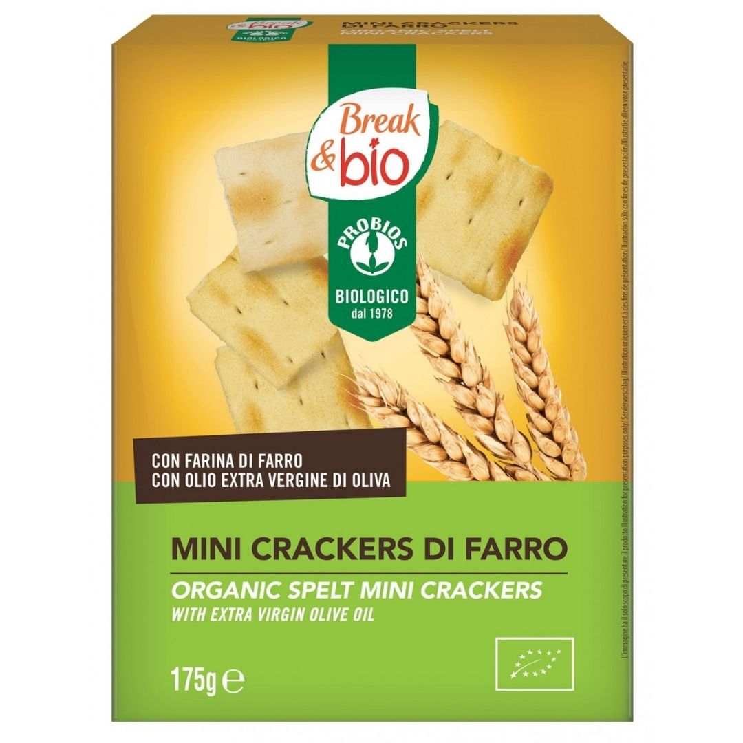 MINI CRACKERS DI FARRO (175G NUOVO PACK ASTUCCIO)